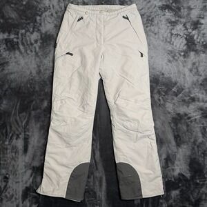 Vintage Y2K Womens Quest White Gray Snowboard Ski Cyber Small Pants